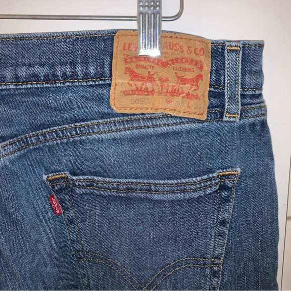 Men’s Levi’s Straight Leg 505 Jeans Size W34 L32 - Picture 5 of 8